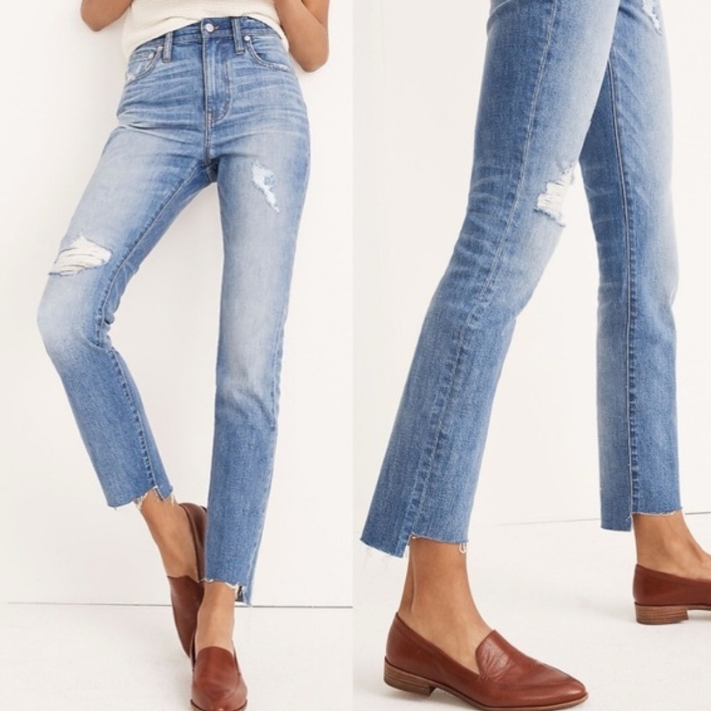 Madewell the High-Rise Slim Boy Jean Size 24